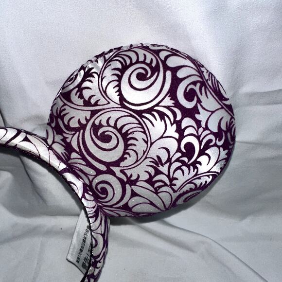 Disney Parks Minnie Mouse Glitter Crown Feathers Jubilee Purple Ears - Picture 3 of 5